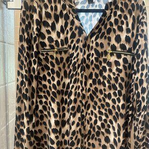 INC women's top with zipper pockets